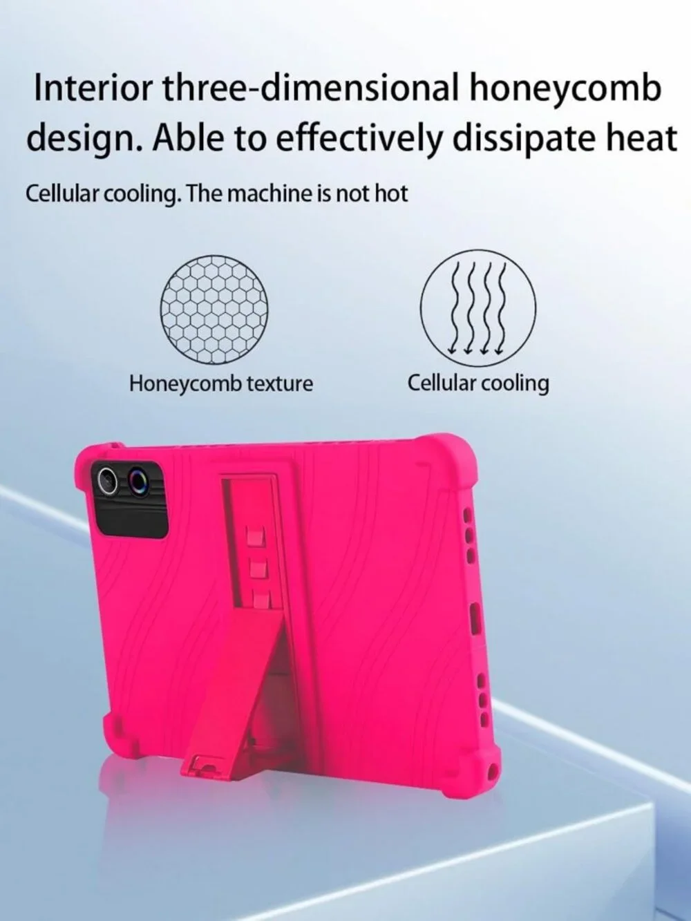 10-Inch Android Tablet Case with Adjustable Stand, Soft Silicone, Lightweight